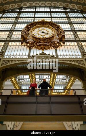 France, Paris, le Musée d'Orsay, la grande horloge interne Banque D'Images