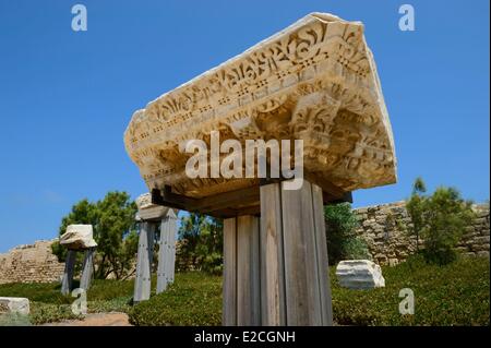 Israël, Haifa, District de Césarée (Césarée Maritima), ruines de Césarée Banque D'Images