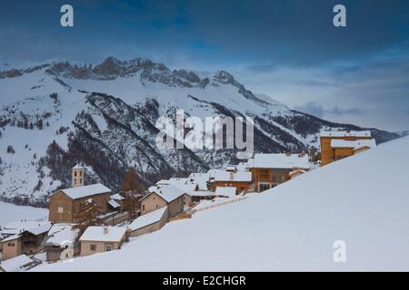 France, Hautes Alpes, Parc Naturel Régional du Queyras (Parc Naturel Régional du Queyras), saint veran, étiqueté Les Plus Beaux Banque D'Images