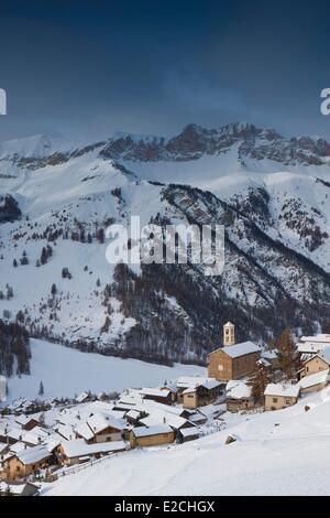 France, Hautes Alpes, Parc Naturel Régional du Queyras (Parc Naturel Régional du Queyras), saint veran, étiqueté Les Plus Beaux Banque D'Images