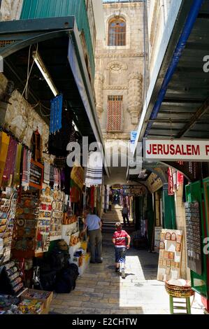 Israël, Jérusalem, ville sainte, de la vieille ville inscrite au Patrimoine Mondial de l'UNESCO, la Via Dolorosa, le quartier musulman Banque D'Images