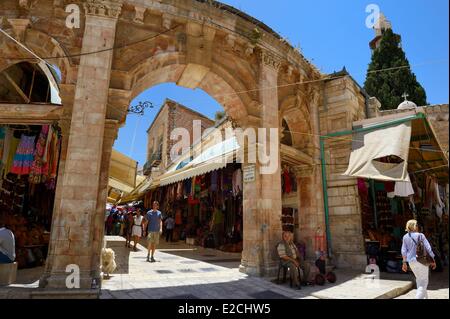 Israël, Jérusalem, ville sainte, de la vieille ville inscrite au Patrimoine Mondial de l'UNESCO, le quartier chrétien, Muristan bazaar Banque D'Images