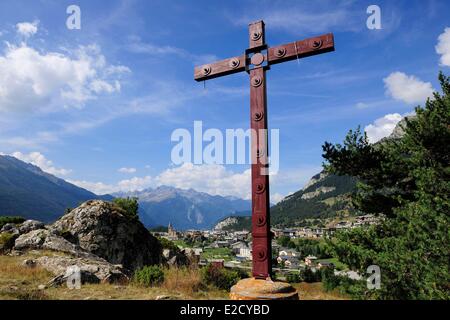 France Savoie Haute Maurienne valley le village d'Aussois Banque D'Images