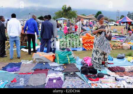 District de la vallée d'Ezulwini Swaziland Hhohho (vallée du ciel) Réunion de la Zion Christian Church (ZCC) Banque D'Images
