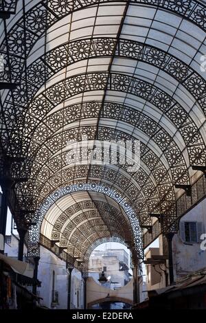 Maroc, Rabat, inscrite au Patrimoine Mondial de l'UNESCO, la médina, rue des Consuls Banque D'Images