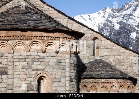 Espagne Catalogne Boi valley inscrite au Patrimoine Mondial de l'UNESCO l'église Sant Climent de Taüll Banque D'Images