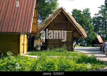 Village Viking dans Frösåkers brygga, Suède Banque D'Images