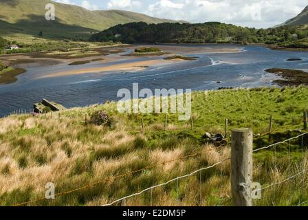 Irlande Galway County Leenane Connemara Killary Banque D'Images