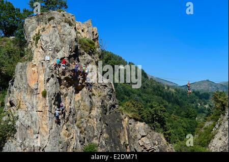 France Ardèche Parc Naturel Régional des Monts d'Ardèche (Parc naturel régional du Mont d'Ardèche) Thueyts la haute vallée de Banque D'Images