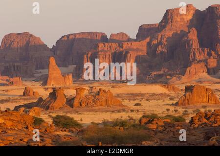 Le sud du Tchad Sahara Ennedi massif Orogo rock formations Banque D'Images