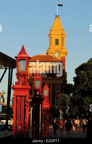 Nouvelle Zélande Île du Nord Auckland Central Business District (CBD) ou le style baroque édouardien Ferry Building construit en 1912 Banque D'Images