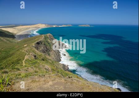 New Zealand North Island la presqu'Aupori dans la région de Northland ? ?Cap Maria Van Diemen (le point le plus occidental de la Banque D'Images