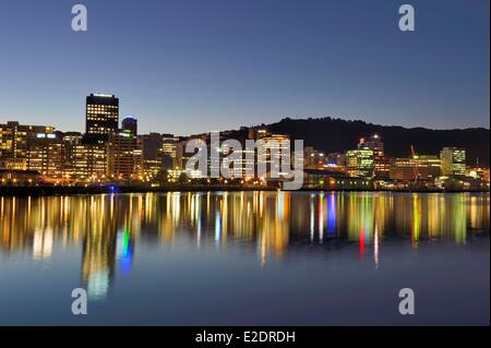 New Zealand North Island Port Lambton Wellington,l'une des deux baies de Wellington Banque D'Images