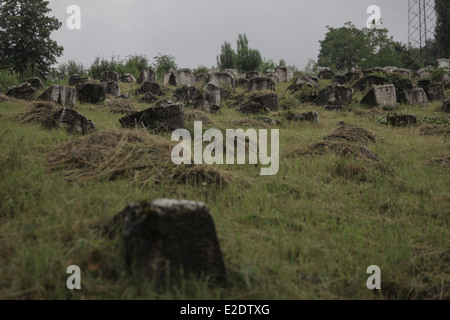L'OId cimetière juif de Sarajevo, Bosnie-et-Herzégovine. Banque D'Images