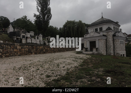 L'OId cimetière juif de Sarajevo, Bosnie-et-Herzégovine. Banque D'Images