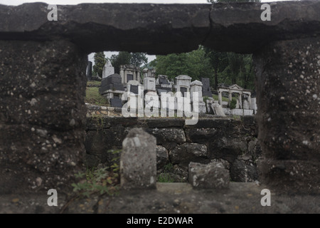 L'OId cimetière juif de Sarajevo, Bosnie-et-Herzégovine. Banque D'Images