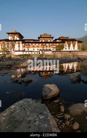 Bhoutan Punakha Dzong ou monastère fortifié Banque D'Images