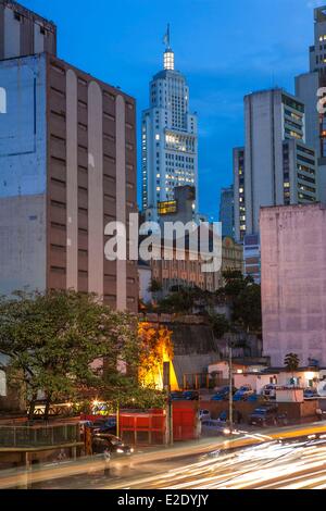 Le centre-ville de Sao Paulo Brésil Anhangaba s/n à l'arrière l'Altino Arantes bâtiment construit en 1947 Banque D'Images