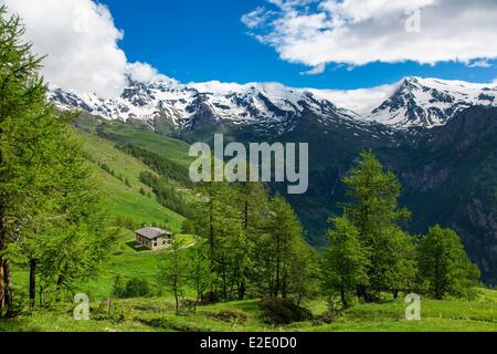 Italie Val d'Aoste Valpelline Valley Banque D'Images