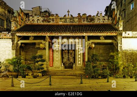 Chine Macao centre historique classé au Patrimoine Mondial par l'UNESCO Sam Kai Vui Kun Temple Banque D'Images