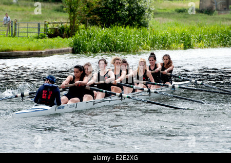 Les bosses peuvent Cambridge, Christ's College mesdames huit Banque D'Images