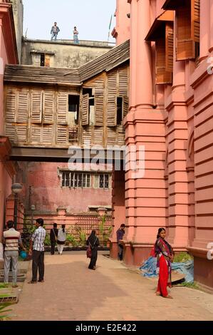 Le Bangladesh Dhaka (Dacca) Vieux Dhaka l'Ahsan Manzil (ou Palais Rose), construit entre 1859 et 1869 dans un style indo-était mauresques Banque D'Images