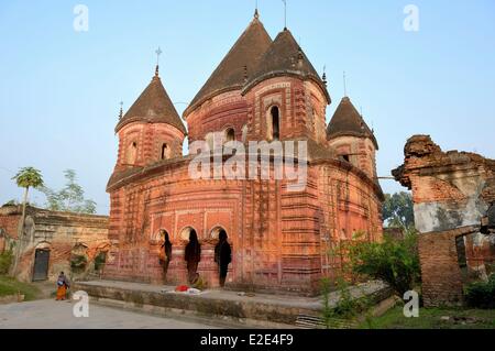 Le Bangladesh Puthia Puthia Temple complexe se compose d'un groupe de vieux temples hindous (19ème siècle) le Temple était Govinda Banque D'Images