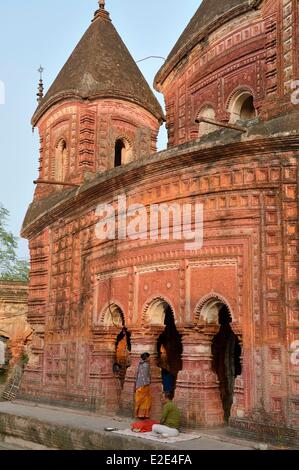 Le Bangladesh Puthia Puthia Temple complexe se compose d'un groupe de vieux temples hindous (19ème siècle) le Temple était Govinda Banque D'Images