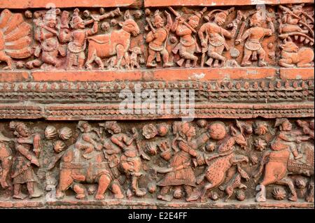 Le Bangladesh Puthia Puthia Temple complexe se compose d'un groupe de vieux temples hindous (19ème siècle) le Temple était Govinda Banque D'Images