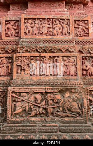 Le Bangladesh Puthia Puthia Temple complexe se compose d'un groupe de vieux temples hindous (19ème siècle) le Temple était Govinda Banque D'Images