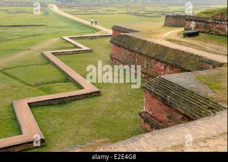 Paharpur Bangladesh le Somapura Mahavihara (8e siècle) classée au patrimoine mondial a été le plus grand monastère bouddhiste de South Banque D'Images