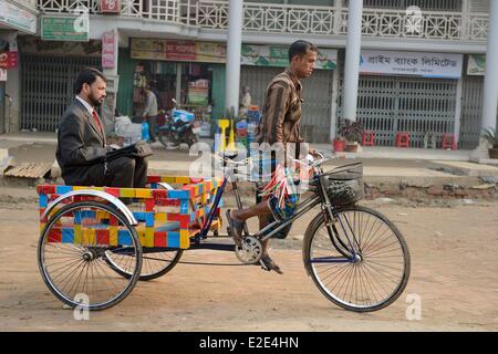 Le Bangladesh, sur le chemin entre Dhaka et Bogra Banque D'Images