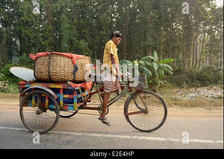 Le Bangladesh, sur le chemin entre Dhaka et Bogra Banque D'Images