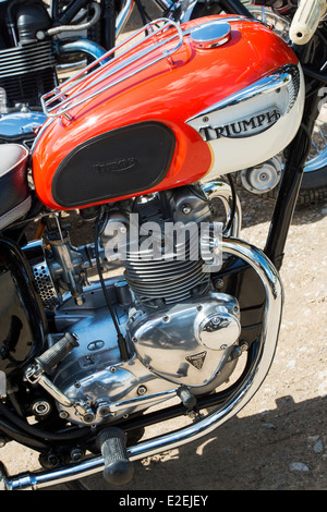 Moto Triumph Tiger 90. Moto classique britannique Banque D'Images