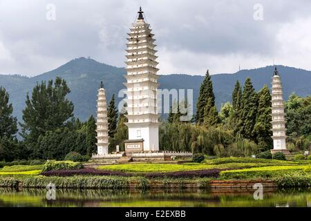 Chine, province du Yunnan, Kumming Kumming, les minorités ethniques, les minorités ethniques du Yunnan, Pagode Banque D'Images