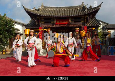 Chine, province du Yunnan, Kumming Kumming, Village des Minorités Ethniques Banque D'Images