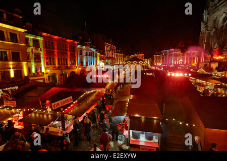 La France, Haut Rhin, Mulhouse, marché de Noël Banque D'Images