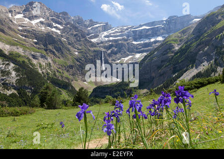 France, Hautes Pyrénées, Gavarnie, le cirque de Gavarnie, classé au Patrimoine Mondial par l'UNESCO Banque D'Images