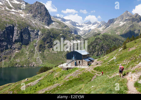 France, Haute Garonne, Oo, Oo vallée, sur le GR10 hickers sentier vers le refuge Espingo près de Bagnères-de-Luchon Banque D'Images