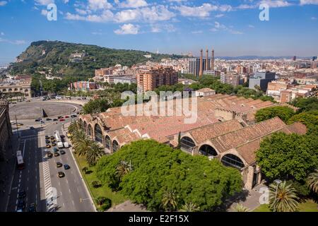 Espagne, Catalogne, Barcelone, Port Vell, le Musée Maritime et Drassanes Banque D'Images