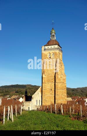 France, Jura, village médiéval d'Arbois, l'église Saint Just Banque D'Images