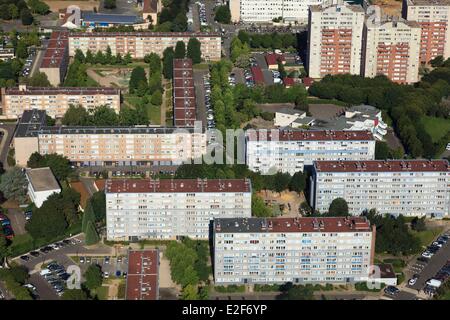 France, Yvelines, Trappes en Yvelines, les Merisiers (vue aérienne) Banque D'Images