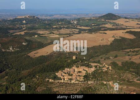 Italie Toscane Siena countryside Val d'Orcia, classé au Patrimoine Mondial par l'UNESCO Val d'Orcia, classé au Patrimoine Mondial par l'UNESCO Banque D'Images