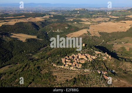 Italie Toscane Siena countryside Val d'Orcia, classé au Patrimoine Mondial par l'UNESCO Val d'Orcia, classé au Patrimoine Mondial par l'UNESCO Banque D'Images