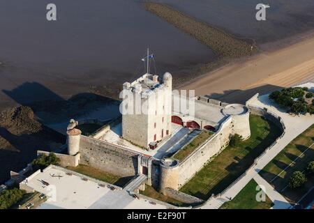 En France, en Charente Maritime, Fouras, Fort Vauban (vue aérienne) Banque D'Images