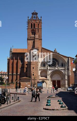 France, Haute Garonne, Toulouse, cathédrale St Etienne Banque D'Images