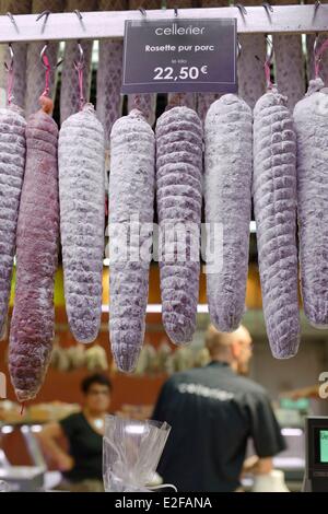 France Rhone Lyon cours Lafayette les Halles Paul Bocuse Paul Bocuse (marché couvert) le traiteur Cellerier (charcuterie de porc Banque D'Images