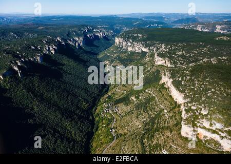 France Aveyron Parc Naturel Régional des Grands Causses (Parc Naturel Régional des Grands Causses) Les Causses et les Cévennes Banque D'Images