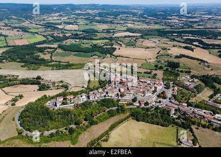 France Tarn Castelnau de Montmiral étiqueté Les Plus Beaux Villages de France (Les Plus Beaux Villages de France) la Banque D'Images