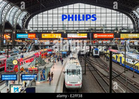 Allemagne, Hambourg, Hamburg Hauptbahnhof, la gare centrale a ouvert ses portes en 1906 Banque D'Images